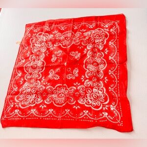 Classic Red Paisley Bandana